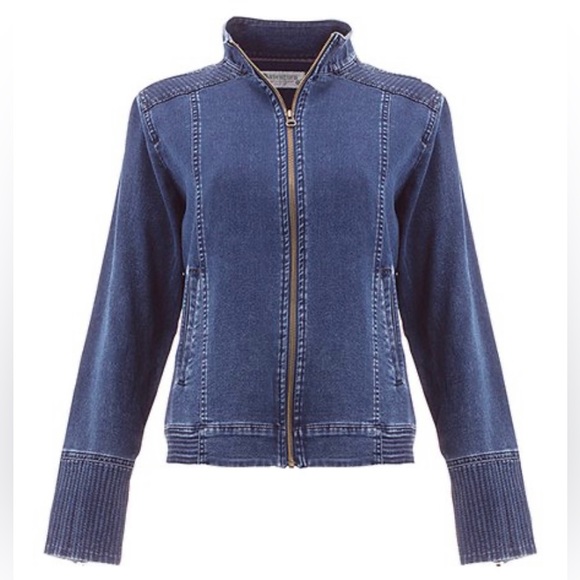 Aventura blue Zip-up Denim Jacket - Picture 12 of 16